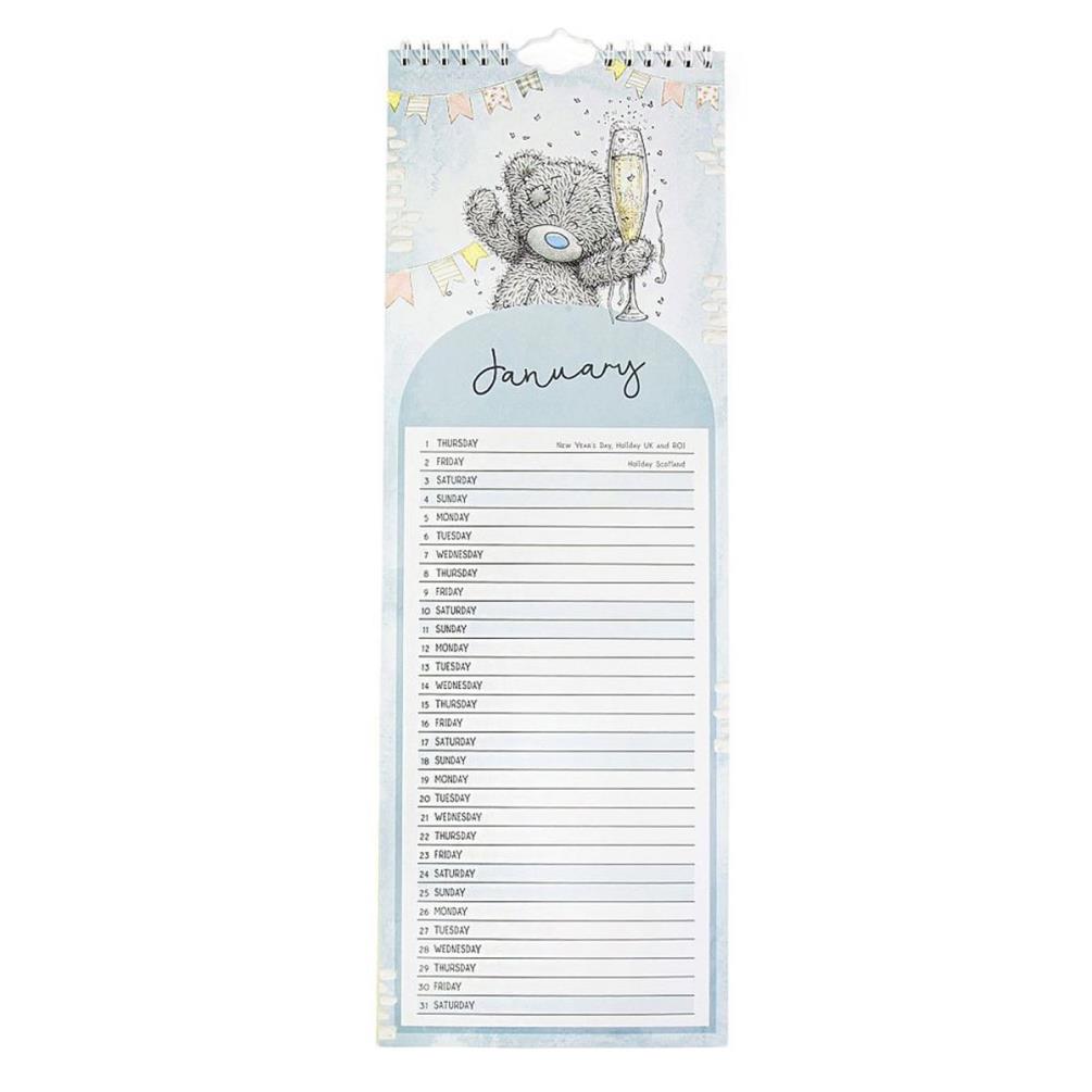2026 Me to You Bear Classic Slim Calendar Extra Image 1